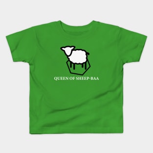 Queen of Sheep-baa Kids T-Shirt